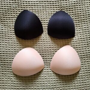 Bundle Lot Unbranded Bra Pads Insert Beige Black Neutral Color Replacement S1-16